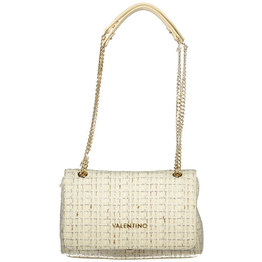 Bianco Polyurethane Women Handbag