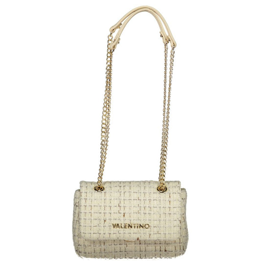 Bianco Polyurethane Woman Handbag