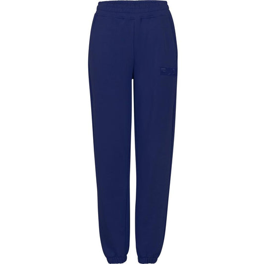 Blue Cotton Joggers (Workout Pants)