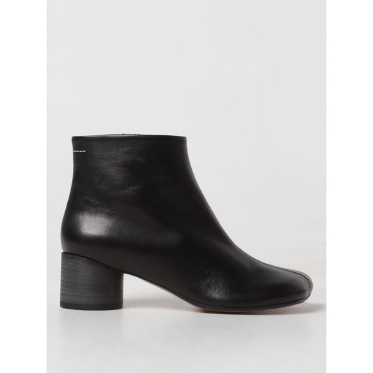 Black Leather Ankle Boots