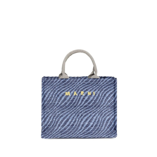 Blue Nylon Shoulder Bag