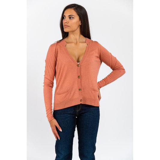 Pink Viscose Cardigan