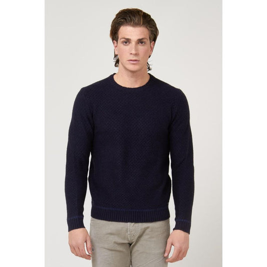 Blue Marabou Sweatshirt