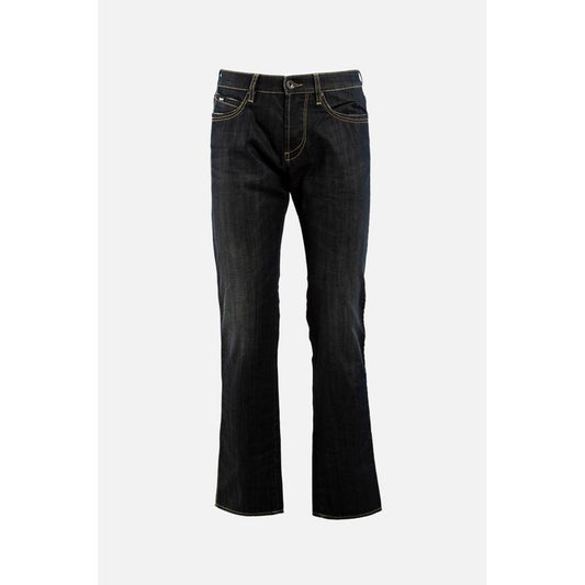 Gray Cotton Jeans Denim