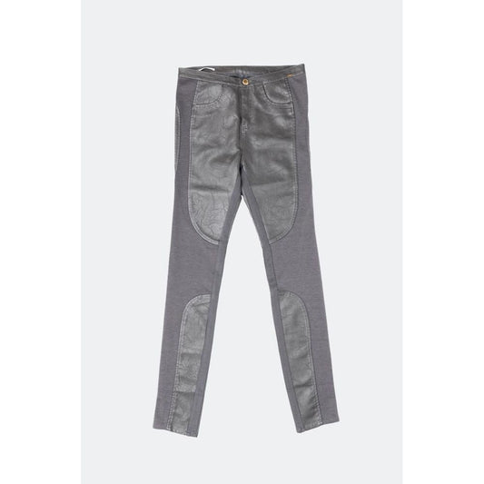 Gray Leather Pants