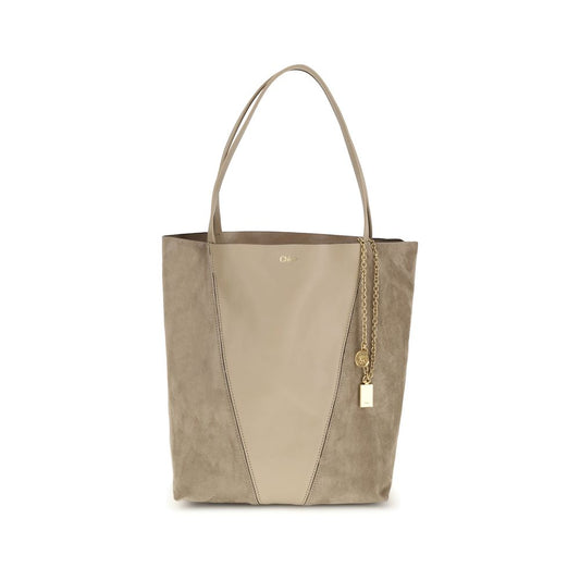 Beige Calf Leather Bos Taurus Shoulder Bag