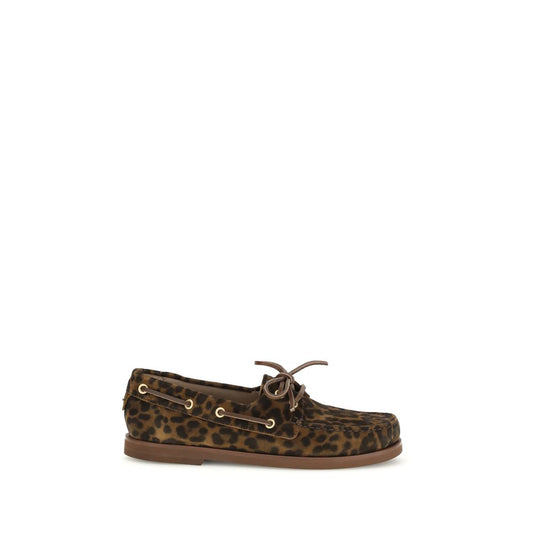 Multicolor Calf Leather Bos Taurus Slip-On Loafers