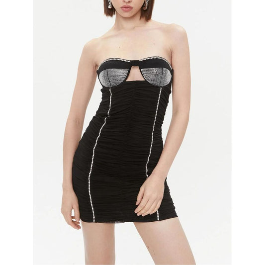Black Nylon Casual Dress