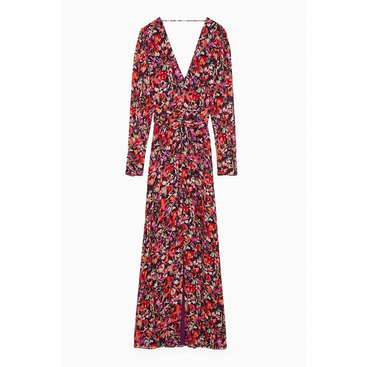 Red Viscose Casual Dress