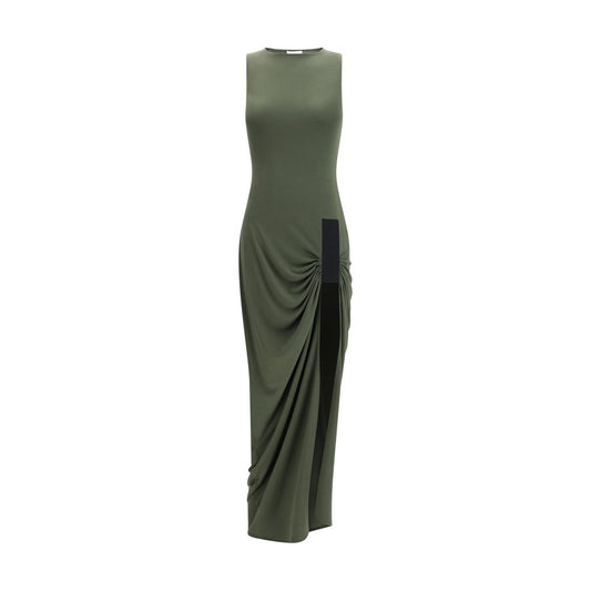 Bicolor Polyester Casual Dress