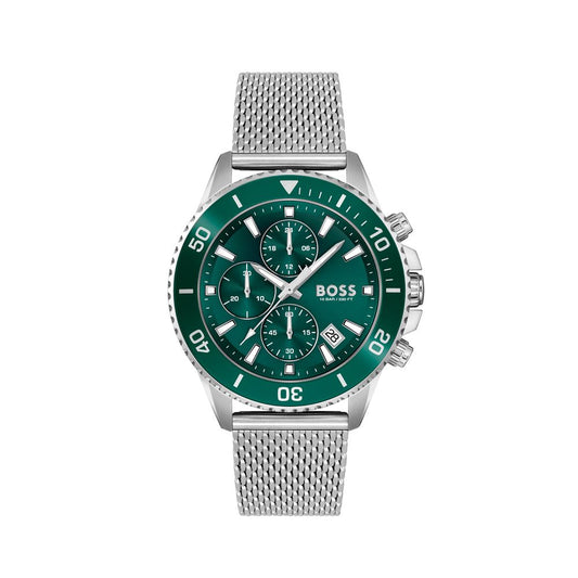 Gray Stainless Steel Dress Watch