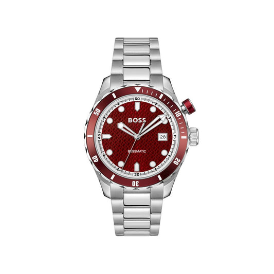 Gray Stainless Steel Dress Watch
