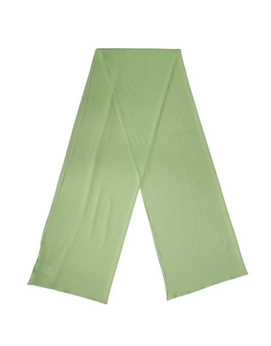Light Green Silk Neck Wrap Shawl Stole 200cm x 64cm Scarf