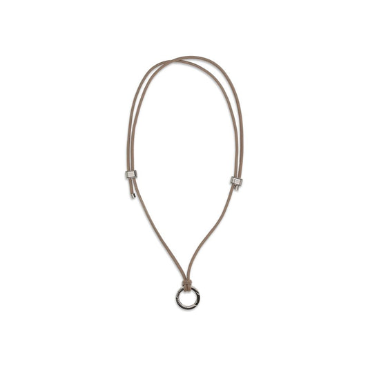 Black Calf Leather Bos Taurus Necklace