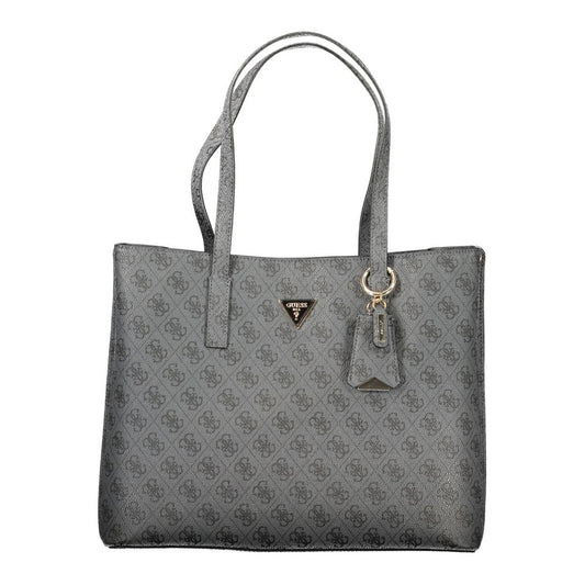 "Nero Poliuretano Women's Handbag"