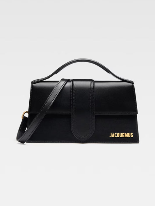 Black Leather Le Grand Bambino Handbag