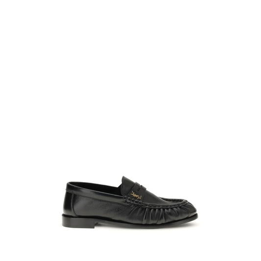 Black Lamb Ovis Aries Slip-On Loafers