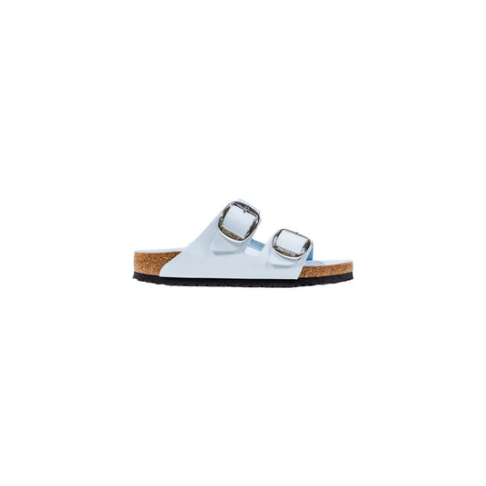 Blue Artificial Leather Slippers