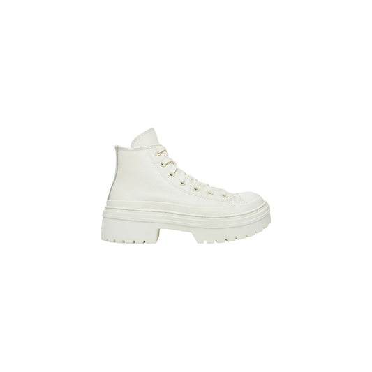 White Recycled Leather High Heel Pumps