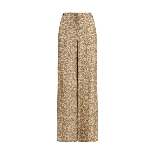 Multicolor Viscose Casual Pants