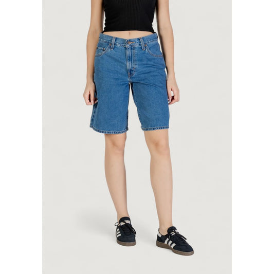 Blue Cotton Shorts