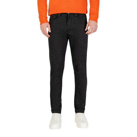 Gray Cotton Skinny Pants