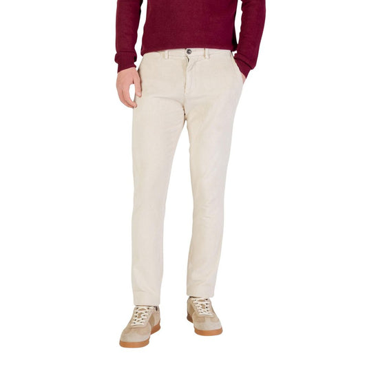 Beige Cotton Pants