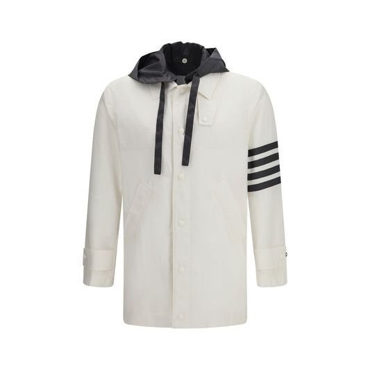 White Polyamide Sweatshirt