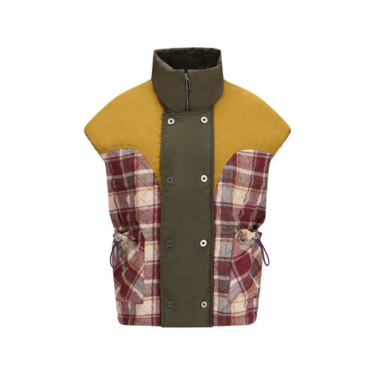 Multicolor Polyamide Sleeveless Jacket