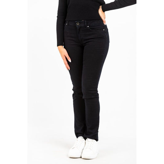 Black Cotton Slim Fit Jeans
