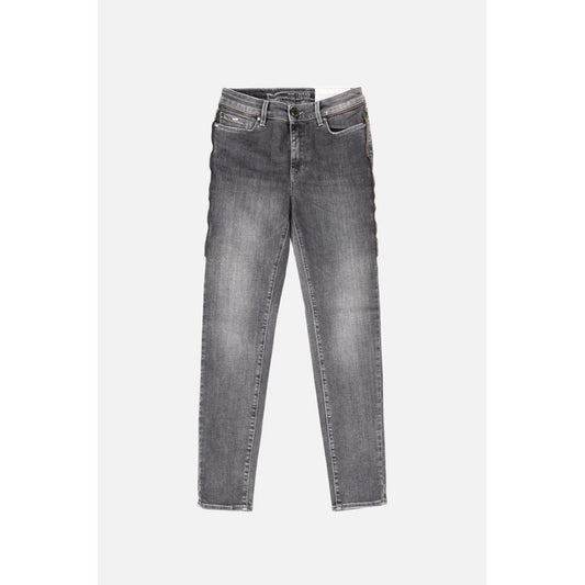 Gray Cotton Jeans Denim