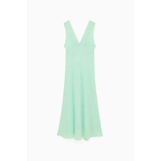 Green Polyester Casual Dress