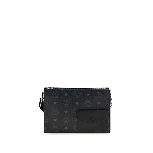 Black Calf Leather Bos Taurus Shoulder Bag