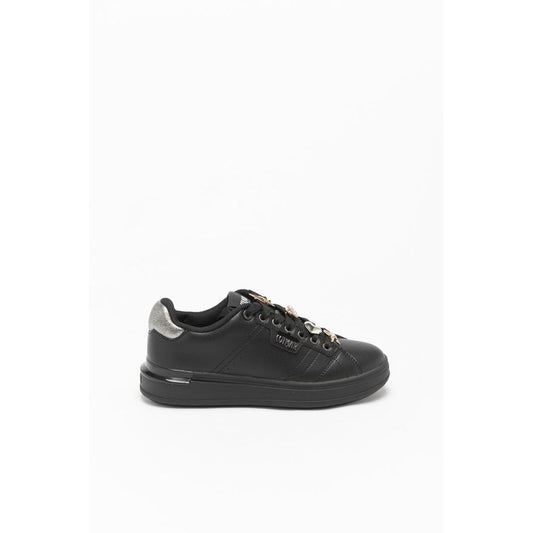 Black Polyethylene Low Top Sneakers
