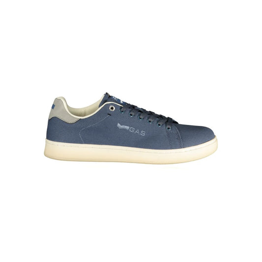 Blue Polyester Athletic Sneakers