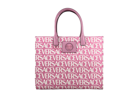 Versace Medusa Large Canvas Large Tote Bag Baby Pink