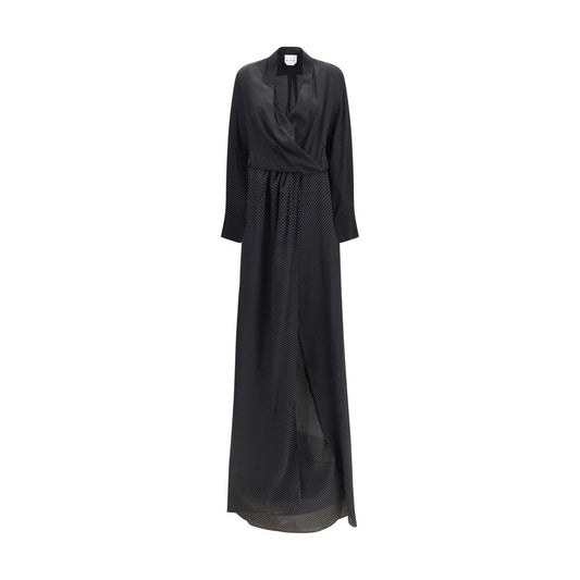 Black Silk Long Dress