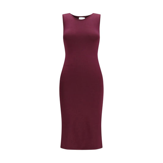 Purple Silk Long Dress