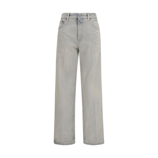 Blue Cotton Relaxed Fit Jeans