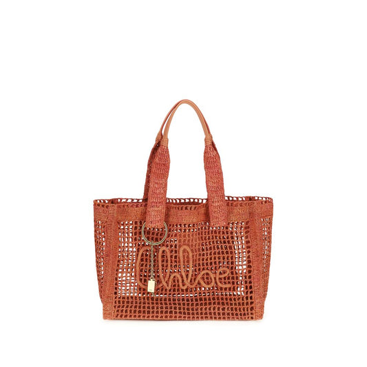 Red Raffia Shoulder Bag