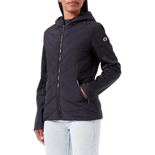Black Polyester Shell Jacket