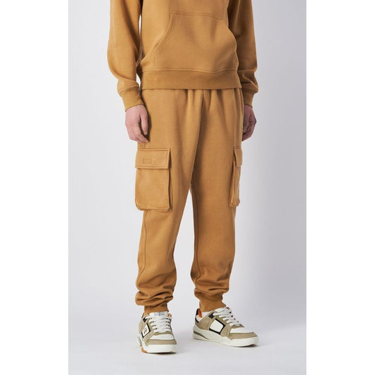 Brown Cotton Cargo Pants