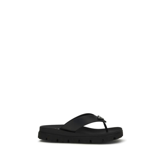 Brown Calf Leather Bos Taurus Flat Sandals