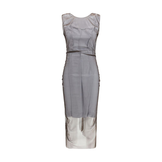 Brown Polyamide Casual Dress