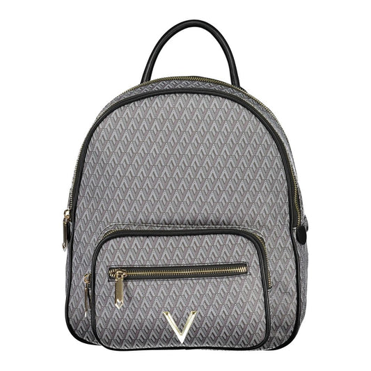 Black Polyurethane Women's Backpack