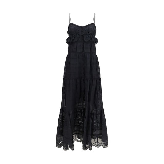 Black Cotton Casual Dress