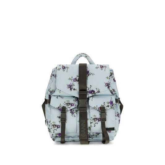 Blue Polyester Backpack