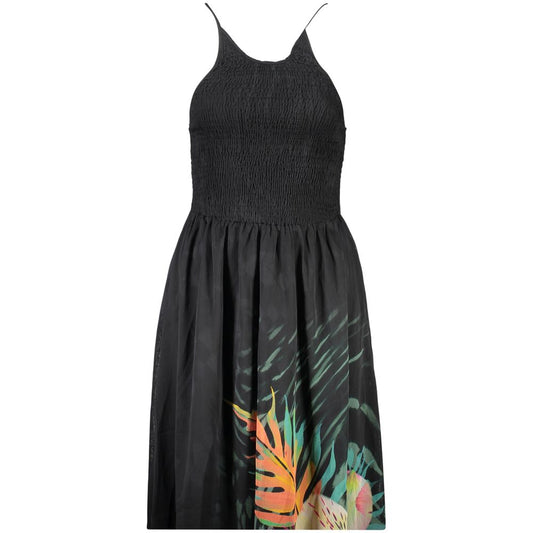 Black Polyester Women's Dress