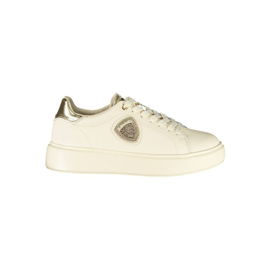 Beige Leather Women's Sneaker