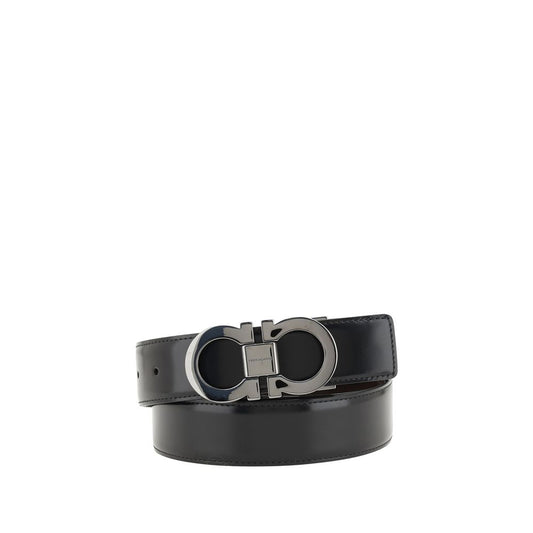 Black Calf Leather Bos Taurus Belt